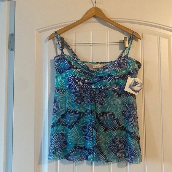 NWT croft & barrow tummy Slimmer Swim Top Size 16 - Picture 1 of 12